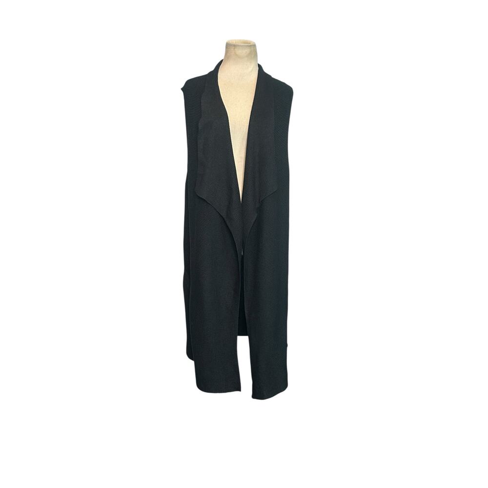 H&M gray sleeveless long knit kimono cardigan size M/L